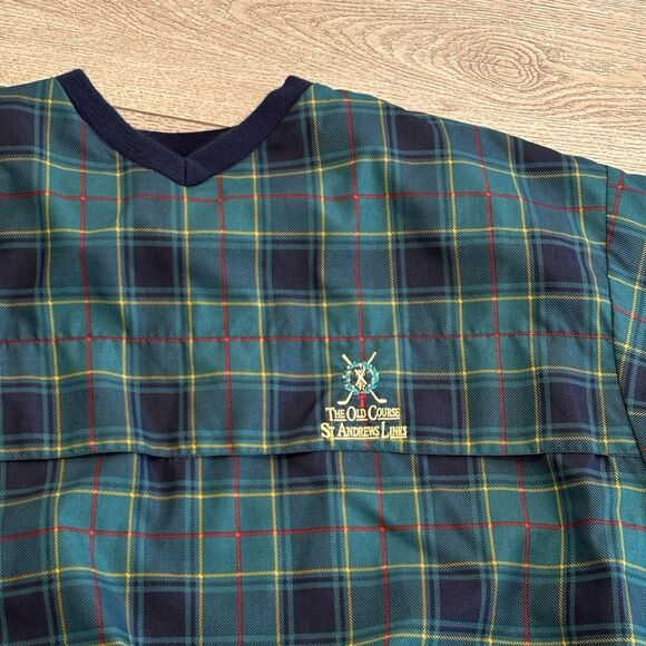 Sunderland Of Scotland St Andrews Links Tartan Green Waterproof Rainwear Mens XL - Picture 2 of 7